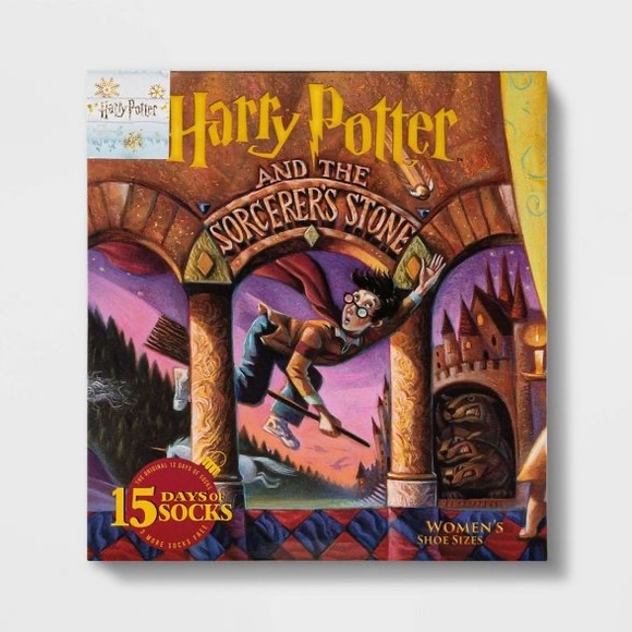 Harry Potter Book Cover 15 Days of Socks Advent - Picture 1 of 3